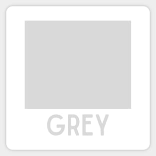 Learn Your Colour - Grey Sticker